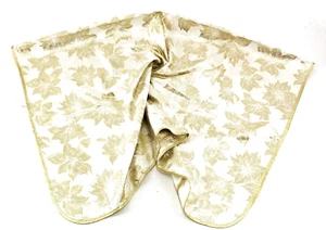 Mantel Tesoro Tejido Estrella de Navidad Poliéster Beige Oro 130x160 cm - Imagen 1 de 5