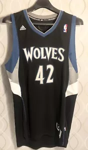 Camiseta deportiva auténtica firmada de Kevin Love de los Timberwolves número 42 de Adidas talla L nueva con etiquetas - Imagen 1 de 9