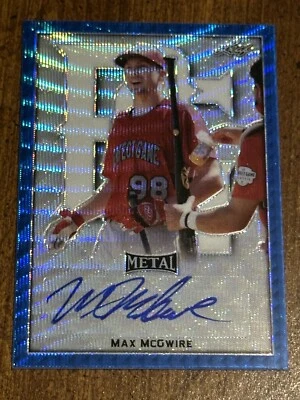 MAX MCGWIRE 2020 LEAF PERFECT GAME BLUE AUTOGRAPH #6/10 SOONERS, S.D. TOREROS - Image 1 of 3