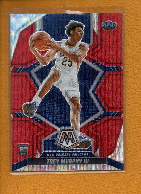 Trey Murphy III 2021-22 Panini Mosaic BK Base Rookie Asia Red Wave Prizm RC #219