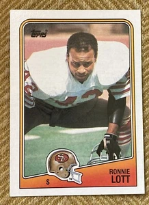 1988 Topps Football RONNIE LOTT #51 HOF 49ers - Foto 1 di 2