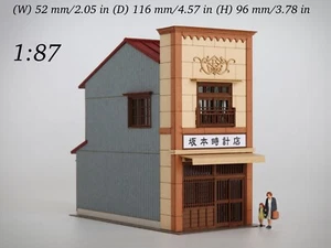 1:87 Baiodo Uhrmacherladen Reklametafeln Architektur Bausatz HOn30/HOe/H0f - Bild 1 von 12
