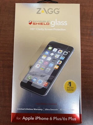 Protector de pantalla de vidrio templado protector invisible ZAGG iPhone 6 Plus 6S Plus Foto 1 de 3