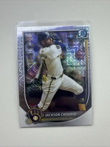 Bowman Chrome Mojo Refractor #11 2025 Jackson Chourio Milwaukee Brewers MLB - Imagen 1 de 2