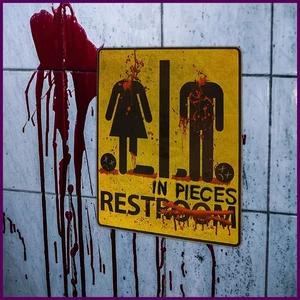 Halloween Party Deko Wand Horror Nacht Wandbild Aufkleber Blutige Sticker - Bild 1 von 26