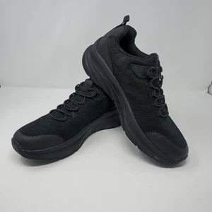 Skechers Men's Shoes Size 9.5 Black Slip Resistant Air Cooled Sneakers Work Shoe - Picture 1 of 13