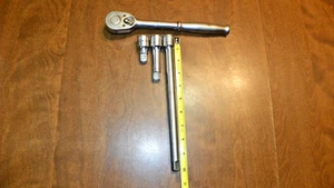 snap-on 1930 1/2'' dr ratchet a 1949 10'' ext 1948 3 1/2'' ext, 1947 2" ext. - Bild 1 von 9