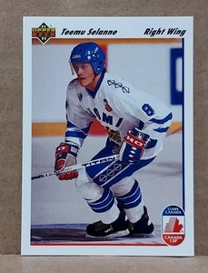 1991-92 Teemu Selanne Upper Deck Rookie Card #21 - Imagen 1 de 2