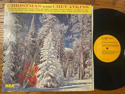 Christmas With Chet Atkins LP RCA Stereo Rockabilly Holiday + Shrink VG+/EX!!!! - Image 1 of 4