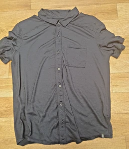 Men's Smartwool Navy Blue Short Sleeve Shirt Size Large - Picture 1 of 3