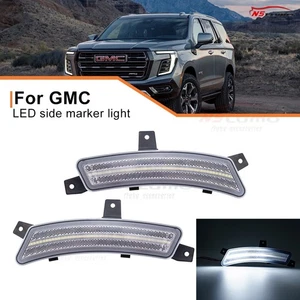 Clear LED white Front bumper side marker light For 2025+ GMC Yukon XL 84855907 - Picture 1 of 8