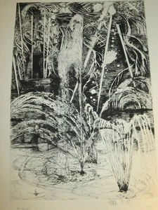 Edouard GOERG (1893-1969) ENGRAVING SIGNED EIFFEL TOWER UNIVERSAL EXPO ART DECO - Picture 1 of 7