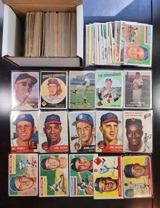 153 Card Lot 1953 - 1959 Topps Baseball Loaded 50's Stars Vintage Rare HOF Sets - Picture 1 of 23