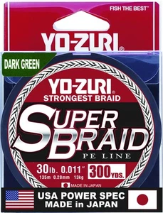Yo-Zuri Fishing Line YZ SB 30 lb DG 300YD SuperBraid Fishing Line 30 lb Test - Picture 1 of 1
