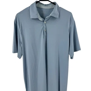 Southern Tide Mens Polo Shirt Blue Stripe Short Sleeve Golf Casual Top Size L - Picture 1 of 7
