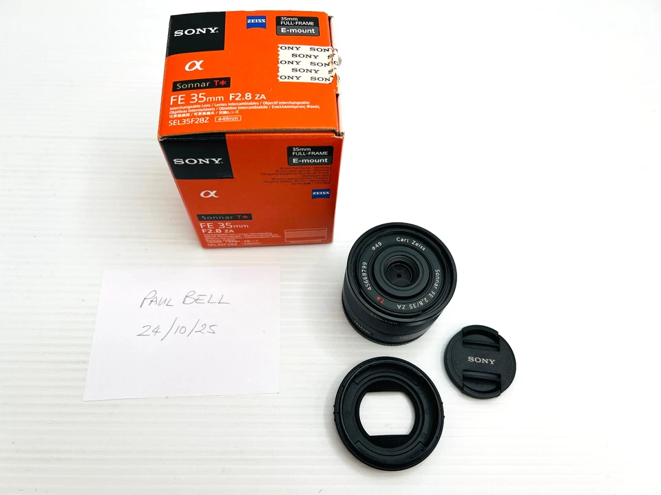 SONY ZEISS 35mm f/2.8 Sonnar FE SEL35F28Z Boxed As New Condition - image 1 of 4