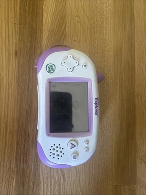 LeapFrog Leapster Explorer Handheld System Purple System Good Condition - Image 1 of 2
