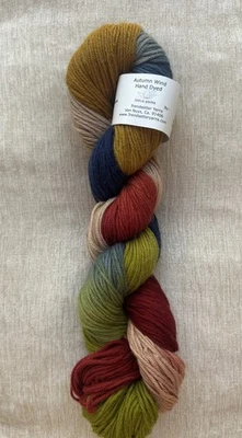 Hilos Lotus Otoño Viento Algodón/Cachemira, 'African Safari', Teñido a Mano, 1 Hank Foto 1 de 2