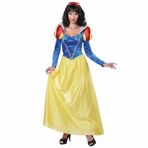 Snow White Princess Long Gown Storybook Fairytale Book Week Womens Costume L - Picture 1 of 1