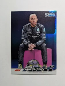 2024 Topps Paddock Pass Fórmula 1 Lewis Hamilton refractor cromado azul #6 - Imagen 1 de 2