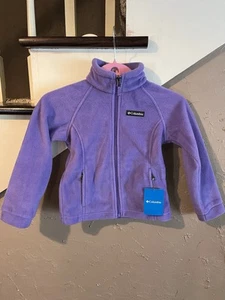 Columbia Benton Springs Fleece Youth Jacket Sz Extra Small, Purple - Picture 1 of 4