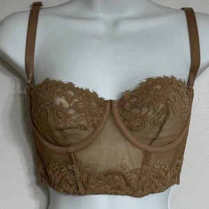 Skims Korsett BH klein Bügel Haken Ösen Verschluss Stretch Bralette Bustier - Bild 1 von 7