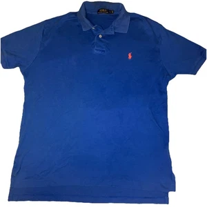 Polo By Ralph Lauren Herren Poloshirt Blau Größe L 100% Pima Soft Cotton - Bild 1 von 3