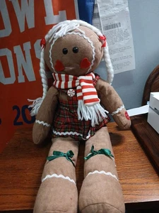 PBC International Musical Animado Peluche Navidad Pan de Jengibre Niña 18"" - Imagen 1 de 5