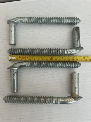 Dos pares de bisagras de correa vintage PINTLES 5/8" de diámetro. Foto 1 de 4