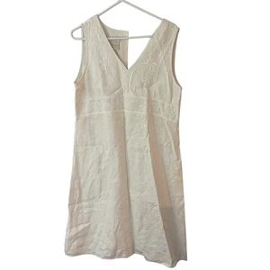 J Jill Maxikleid 100% Leinen ärmellos beige Größe M - Bild 1 von 7
