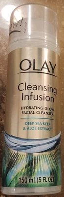 玉兰油清洁液保湿发光洁面乳 5 盎司深海海带芦荟 — 第 1/2 张图片