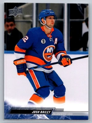 2022-23 Upper Deck Series 1 - Josh Bailey #113 New York Islanders NHL Card - Image 1 of 2
