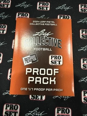 2024 Leaf Metal Collective Football Proof Packs 10X (10 Total Packs) - Image 1 of 3
