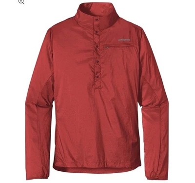 Patagonia Houdini Pullover Mujer M Snap Rojo Ligero Chaqueta Cortavientos Foto 1 de 4