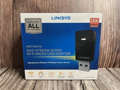 Linksys Max-Stream AC600 MU-MIMO Wi-Fi Adapter - WUSB6100M - Image 1 of 4