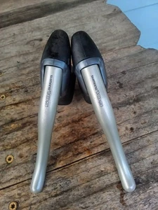 Vintage Shimano 105 BL-1055 Brake Levers Set Road Bike Drop Bar-23.8-24.2mm #4 - Picture 1 of 5