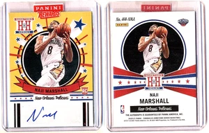 NAJI MARSHALL 2021 Panini Chronicles Hometown Heroes No. HH-NMA Signature - Bild 1 von 3