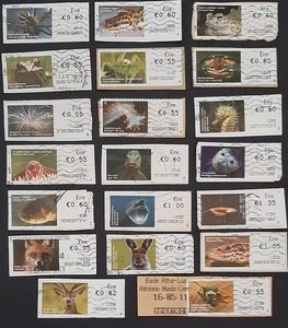 x(IRL-115) IRELAND 2010-14 Post & Go. MARINE LIFE-ANIMALS 20 stamps on paper - Picture 1 of 1