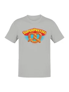 Camiseta para hombre Super Pretzel con licencia oficial diseño de logotipo vintage - Imagen 1 de 9