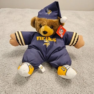 Minnesota Vikings NFL Bear Plush 12" Good Stuff 2000 Vintage Licensed w/ Tag - Picture 1 of 3