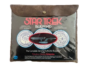 Vintage 1975 Star Trek Enterprise Blueprints 12pc 5th Printing - Picture 1 of 3