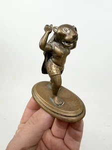 Antica statua indù in bronzo fuso Shiva dell'India meridionale con tigre XIX secolo - Foto 1 di 14