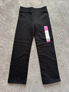NWT Hanes Girls Black Sweat Pants Size XS 4/5 - Picture 1 of 4