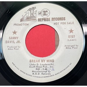 Sammy Davis Jr Children Children / Break My Mind 45 Jazz Pop Promo Reprise 0757 - Picture 1 of 4