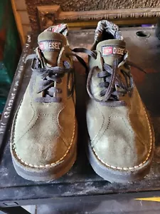 Diesel Mens Size 11 Green Suede Shoes - Picture 1 of 5