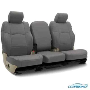 2011 - 2020 Dodge Grand Caravan Front Car Seat Covers Gray Leather - Custom Fit - Picture 1 of 10