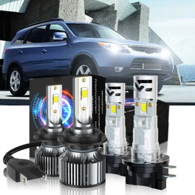 Para Hyundai Entourage 2007-2010 4x CSP H7 H11B Faros LED Bombillas de haz alto y bajo Foto 1 de 4