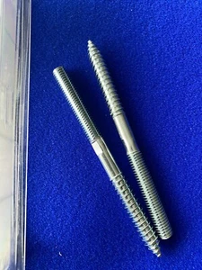 B&D 2 x M8 10x110mm solid Fixings 100kg concrete brick breeze screws only - Picture 1 of 2