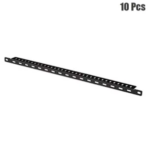 10 Pcs 19" Horizontal Cable Management Bar Panel Rear Support Rack Data Cabinet - Picture 1 of 7