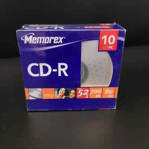 Memorex 10-Pack CD-R Blank Media, New/Sealed - Picture 1 of 3